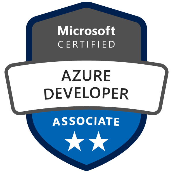 Microsoft Azure Developer (AZ-204) Certification Badge